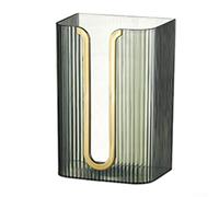 Scatola porta fazzoletti da parete per bagno con punzonatura, dispenser di carta capovolto e contenitore per asciugamani in bianco, verde o giallo (verde)