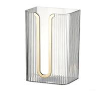 Scatola porta fazzoletti da parete per bagno con punzonatura, dispenser di carta capovolto e contenitore per asciugamani in bianco, verde o giallo (bianco)