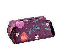 Scatola porta fazzoletti in pelle porta tovaglioli da appendere con visiera parasole con cinghie regolabili e cerniera riutilizzabile scatola dispenser di fazzoletti semplice primavera fresca floreale