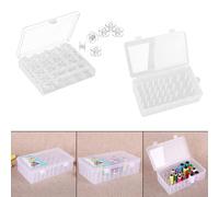 Scatola Porta Fili Cucito Custodia per 25 Bobine Organizer Porta Rocchetti Vano