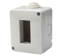 Scatola Porta Frutti Da Esterno IP40, Compatibile Con Vimar Plana (1, Custodia 1 Posto/Modulo)