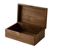 Scatola Porta Gioie Scatola Legno Massello Gioielli Con Chiusura Creativa Cosmetici Vari Tavolo Vintage Noce Portagioie Da Viaggio(25CM)