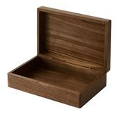 Scatola Porta Gioie Scatola Legno Massello Gioielli Con Chiusura Creativa Cosmetici Vari Tavolo Vintage Noce Portagioie Da Viaggio(20CM)
