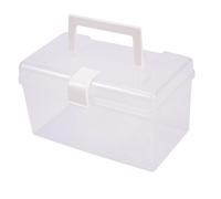 Scatola Porta Mascherine Portatile Sigillata con Manico Soluzione Trasparente e