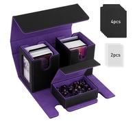 Scatola Porta Mazzi di Carte Magic Scatola Magnetica con 2 Commander Display e 4