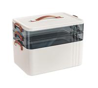Scatola porta medicinali - Portaoggetti portatile multiscomparto, organizer trasparente e durevole, contenitore domestico compatto, design di facile accesso | per viaggi, campeggio, casa, ufficio, kit