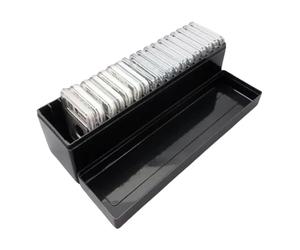 Scatola porta monete, scatola per monete da collezione, contenitore per monete commemorative, compatta per presentazioni, per famiglia, compleanni, amici, adulti, vacanze, Nero, Refer to