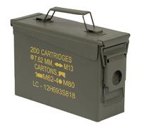 scatola porta munizioni militare ferro nato valigetta metallo cartucce M19A1