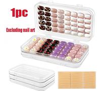 Scatola Porta Nail Art Accessorio Trasparente Display Casa Camera Da Letto NEW