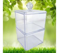 Scatola Porta Oggetti Con Coperchio Contenitore Di Stoccaggio Cotton Fioc