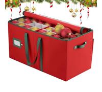 Scatola Porta Oggetti per Ornamenti Natalizi Contenitore con Manico per | Organizer per Decorazioni di Natale per Casa Appartamento Soffitto Armadio