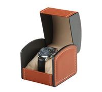 Scatola porta orologi - 9 x 9 x 8 cm nella custodia da viaggio per oroloogi | Confezione regalo per oroloogi pelle PU, organizer portatile, espositore, per l'organizzazione di gioielli per guardaroba