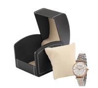 Scatola porta orologi - 9 x 9 x 8 cm nella custodia da viaggio per oroloogi | Confezione regalo per oroloogi pelle PU, organizer portatile, espositore, per l'organizzazione di gioielli per guardaroba