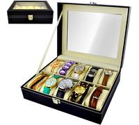 Scatola Porta Orologi Scatola per Orologi Con 3 6 10 12 Scomparti Organizer