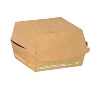 Scatola Porta Panino Hamburger Carta Avana 12x12 cm 50 pz SDG - Asporto