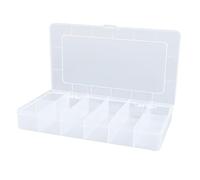 Scatola Porta Pezzi a Scomparti, Contenitore Organizer Multiuso per Griglie PP Trasparente per la Casa Fai-da-te