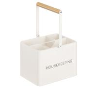 Navaris Scatola Porta Prodotti Pulizia Casa - Vaschetta Utensili Pulizie - Beauty Case Bagno - Cestino Detersivi Lavatrice - Cesto Organizer 27,7x23x21cm