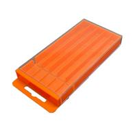 Scatola porta punte da trapano Cassetto estraibile per un facile accesso alle punte elicoidali e coniche Design flessibile e pieghevole per un posizionamento adattabile Scatola in plastica PP