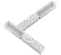 Scatola Porta Punte per Unghie 30 Slot Pp Bianco 2 Pezzi | Testine di Levigatura e Drill Bits, Formato Compatto Leggero, Coperchio Antipolvere per Uso Salone o Casa