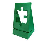 Scatola porta puzzle, per adulti e bambini, stabile stampato in 3D, 10 x 7,9 x 17,5 cm, coperchio per ufficio e negozio, accessorio ergonomico, nero antracite