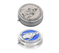 Scatola porta rosario in metallo da 2 pezzi: benedizioni, momenti della prima