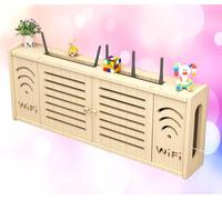 Scatola Porta Router WiFi da Parete Scatola Porta WiFi da Parete Mensola TV Sospesa a Muro Nascondi Cavi TV Parete con Mensola,C-71x28cm