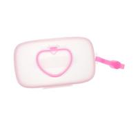 Scatola Porta Salviettine Umidificate per Bebé, Portatile Rosa PP | Mano, Riutilizzabile e Sigillante, per Borsa della Spesa e Culla, Confezione da 1 Pezzo