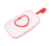 Scatola Porta Salviettine Umidificate Portatile per Ragazzo Ragazza, Rossa | PP Riutilizzabile Chiusura a Bottone e Sigillo in Silicone, per Borse Fasciatoio, Culle, Veicoli