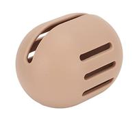 Scatola Porta Spugna per Trucco Scatola Portaoggetti per Uova di Bellezza in Morbido Silicone Traspirante a Doppia Faccia (Cachi)