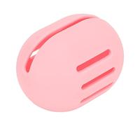 Scatola Porta Spugna per Trucco Scatola Portaoggetti per Uova di Bellezza in Morbido Silicone Traspirante a Doppia Faccia (PINK)
