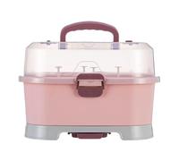 Scatola portabottiglie portatile - Organizer per bambini con coperchio, cam