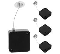 Scatola portacavi antifurto retrattile da 4 pezzi, serratura a cavo, controllo