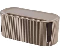 Scatola portacavi, contenitore for prese, organizer for la gestione dei cavi, custodia di sicurezza for casa e stanza(Brown)