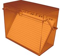 Scatola portadocumenti A8 arancione trasparente