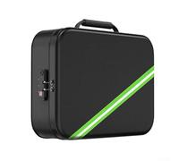 Scatola portadocumenti con serratura a combinazione con protezione ignifuga e impermeabile, antipolvere e non materiale, scomparti organizzati con tasche in rete per riporre documenti in modo sicuro