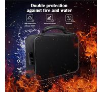 Scatola portadocumenti ignifuga per laptop ed elettronica con 7 scomparti
