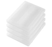 Scatola portadocumenti in plastica trasparente da 4 pezzi Scatola portadocumenti A4 Custodia portaprogetti portatile Contenitore portaoggetti in carta per riviste, album di ritagli, materia