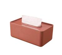 Scatola portafazzoletti rettangolare for casa, ufficio, auto, multifunzionale e comoda(Red)
