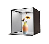 Scatola portafoto pieghevole da studio, con LED dimmerabile, con luce LED dimmerabile, 44 x 44 cm, accessori di scena per gioielli, accessori, trucco, modelli fatti a mano