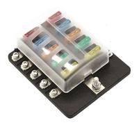 Scatola portafusibili a lama 10 posti terminale a vite impermeabile LED