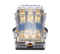 Scatola portafusibili, blocco scatola portafusibili lama audio circuito stereo auto 24V 60A 1 in 3 uscite, garantire un funzionamento sicuro del circuito