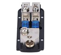 Scatola Portafusibili, Scatola Portafusibili a 2 Vie 1 in 2 Out Blocco di Distribuzione Fusibili in Plastica, per Auto Barca Modifica Audio Stereo Yacht Veicoli Camion