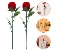 Scatola portagioie con rose rosse per San , 6 pezzi, per anelli di