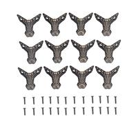 Scatola Portagioie da 12 Pezzi Gambe Decorazione pr Mobili Antichi Piedi Antiruggine Robusta Custodia Resistente Accessori di Protezione per Scatola Portagioie Cassetta Degli Attrezzi