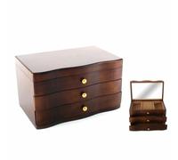 Scatola-Portagioie DKD Home Decor 27 x 18 x 16 cm Marrone Legno MDF