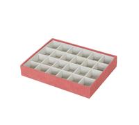 Scatola-Portagioie Versa Rosso Poliestere Cartone 19 x 4 x 25 cm
