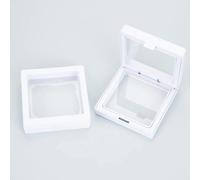 Scatola portagioielli in pellicola, pacchetto 3D, supporto per esposizione collana orecchini con anello a membrana con cornice, portagioie, 1/10/20 pezzi-MB4201-10 pezzi