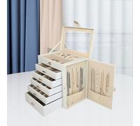 Scatola portagioielli Organizzatore di gioielli a 6 livelli per anelli,