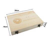 Scatola Portamonete Legno 30/50/100pz Antiossidante Collezione Astuccio Massello