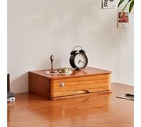 Scatola portaoggetti a D in legno con serratura a più livelli per ufficio per archiviazione sicura e facile nizzazione (1 cassetto)